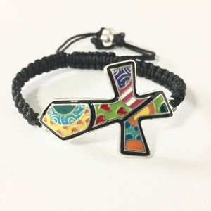 Cross Bracelet 9 colors inspired by the artist Brito.    NEW ITEM